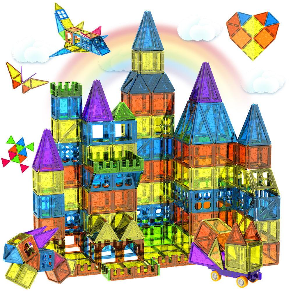 Magnetic tiles 125 pieces